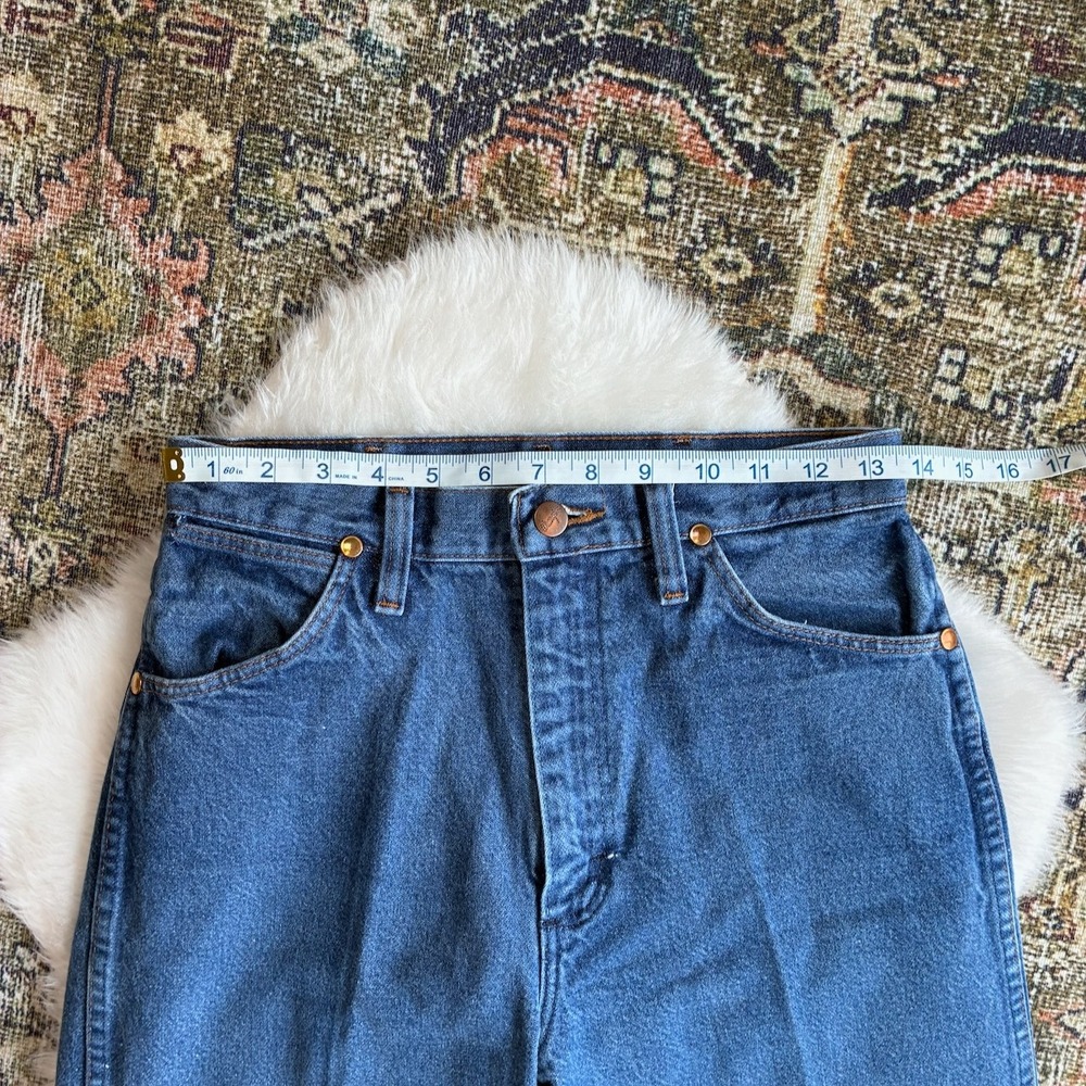 Vintage Wrangler 13MWZG Cowboy Cut Jeans Medium Wash High Rise 9x32 Denim Pants - Picture 6 of 12